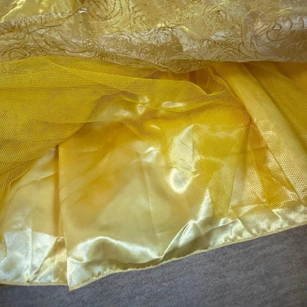 Disney Parks Belle Beauty and the Beast Princess Costume Dress Girls Large